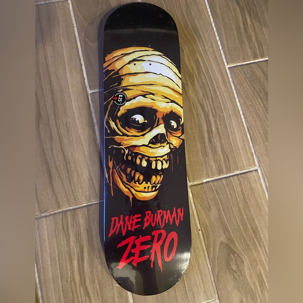 Black and Red Skateboard Deck